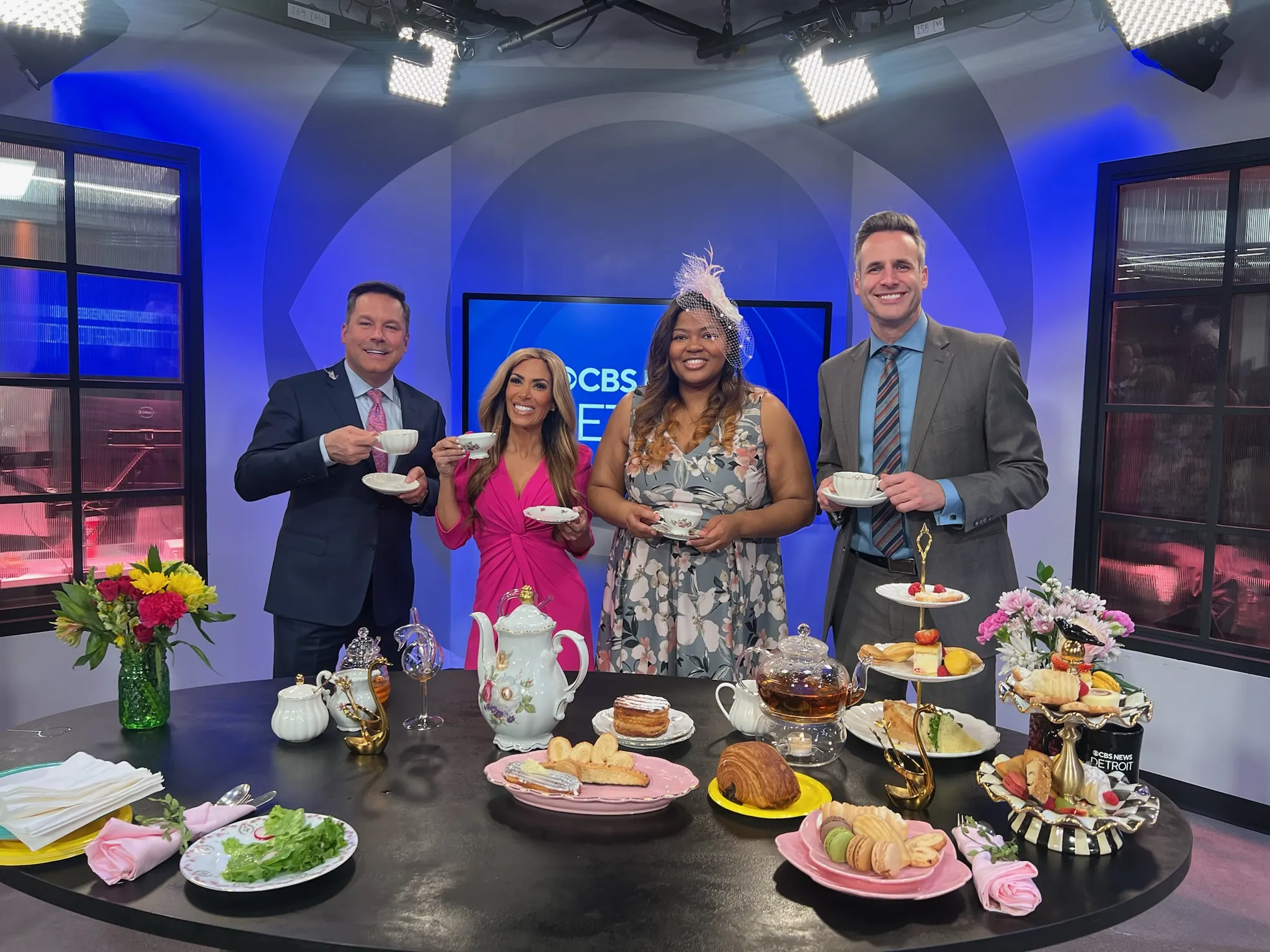 Kimberly Fisher on a television tea segment